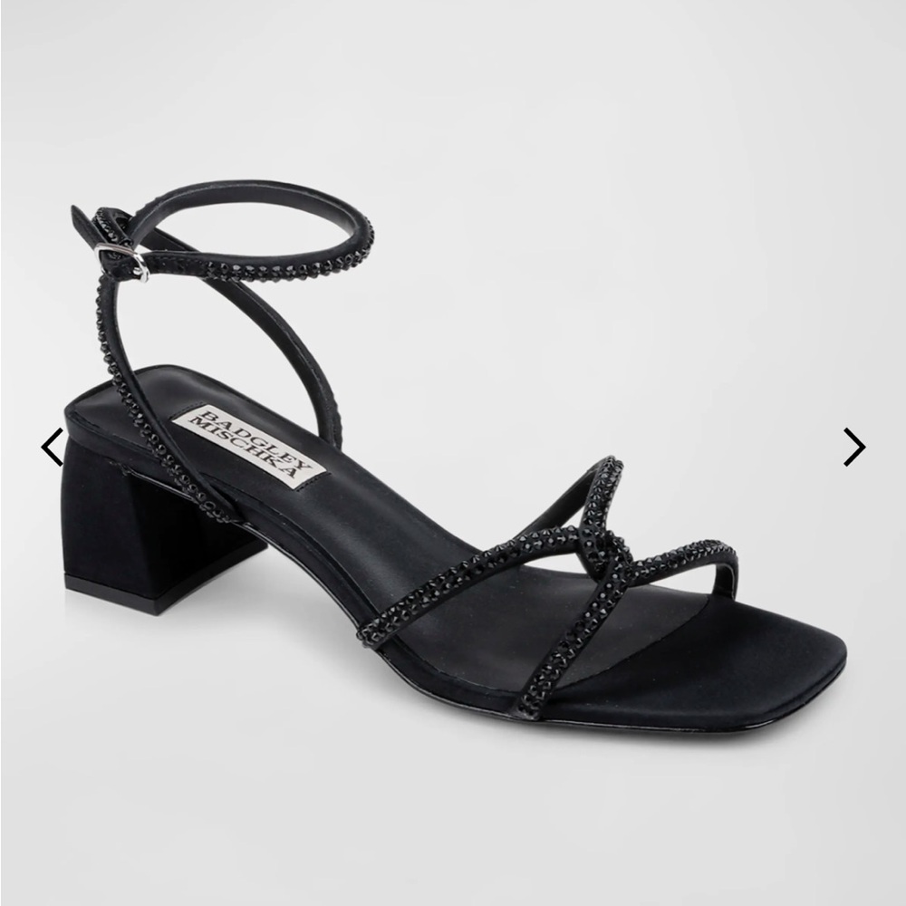Badgley Mischka Brisa Strass Ankle Strap Sandals
